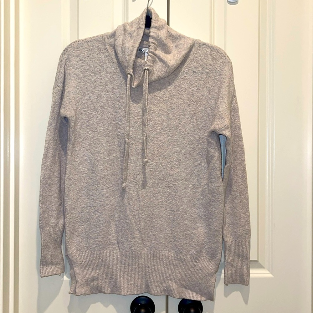 Kaisely Drawstring Cowl Neck Sweater